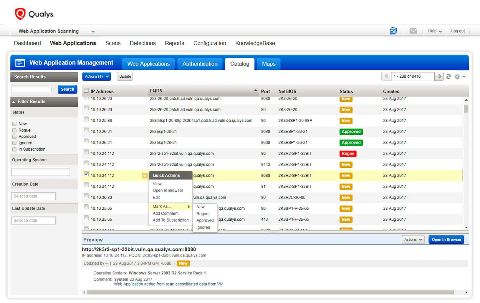 Continuous Web Security Assessment for Production and 