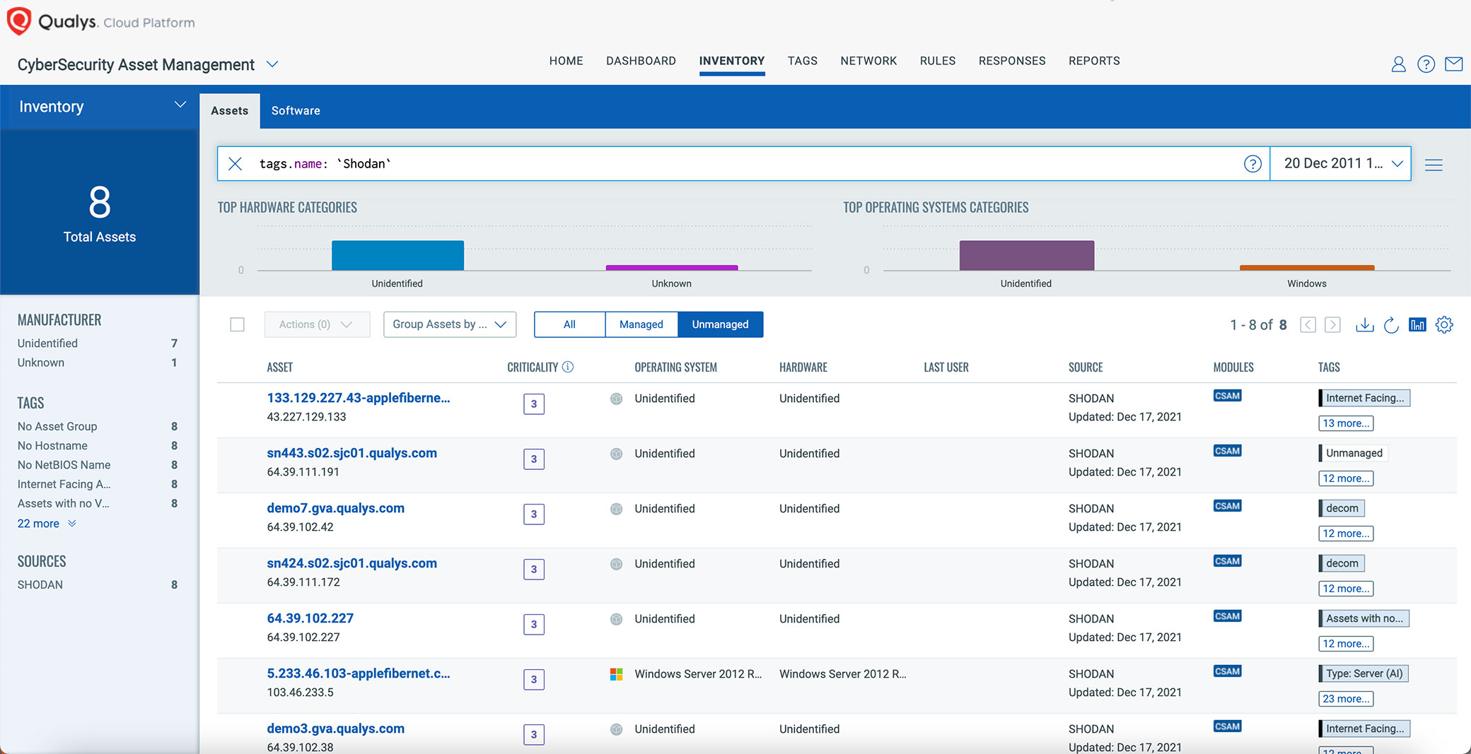 Qualys Integrates with Shodan to Help Map the External Attack Surface