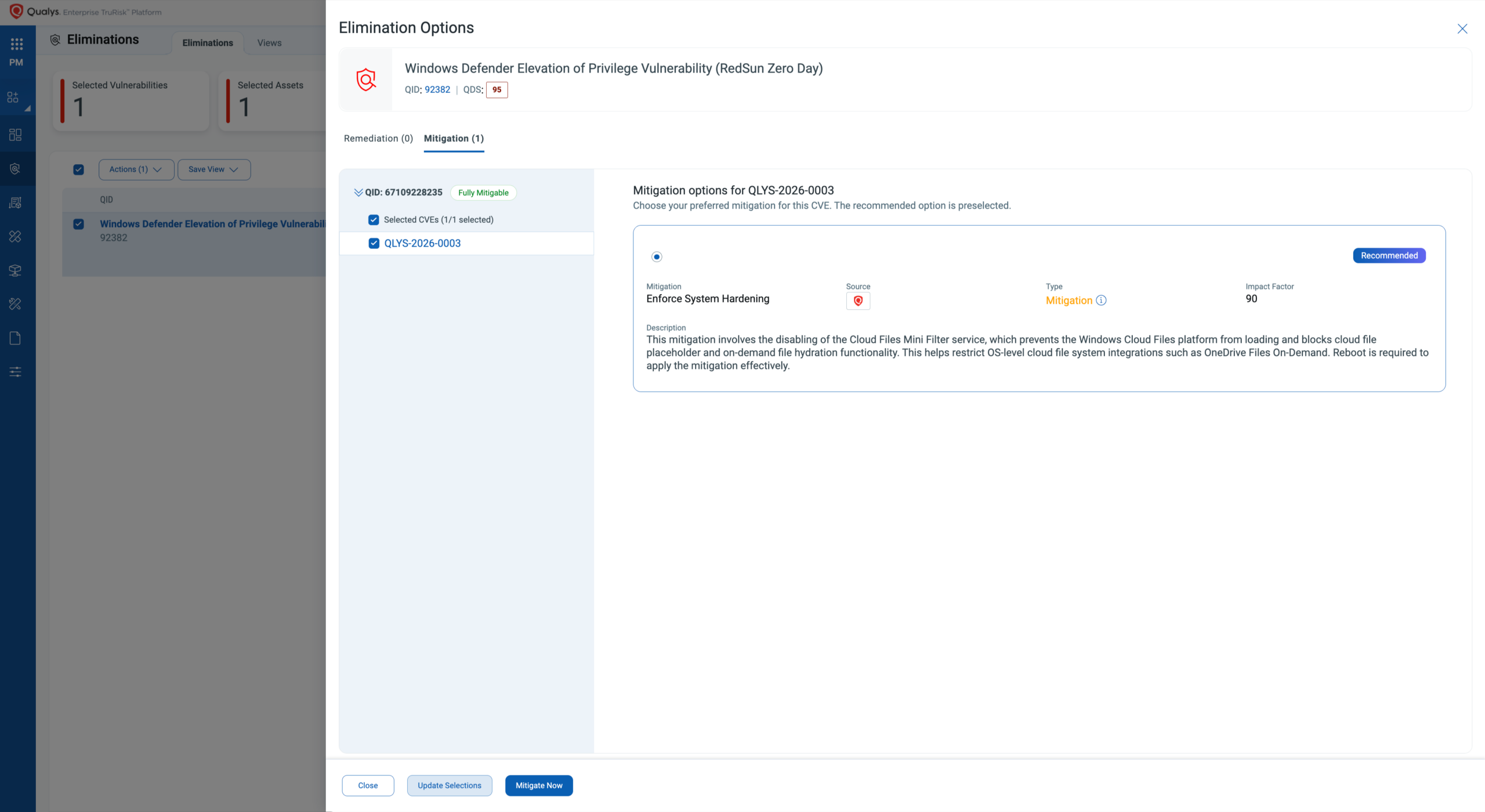 Mitigation for RedSun Vulnerability