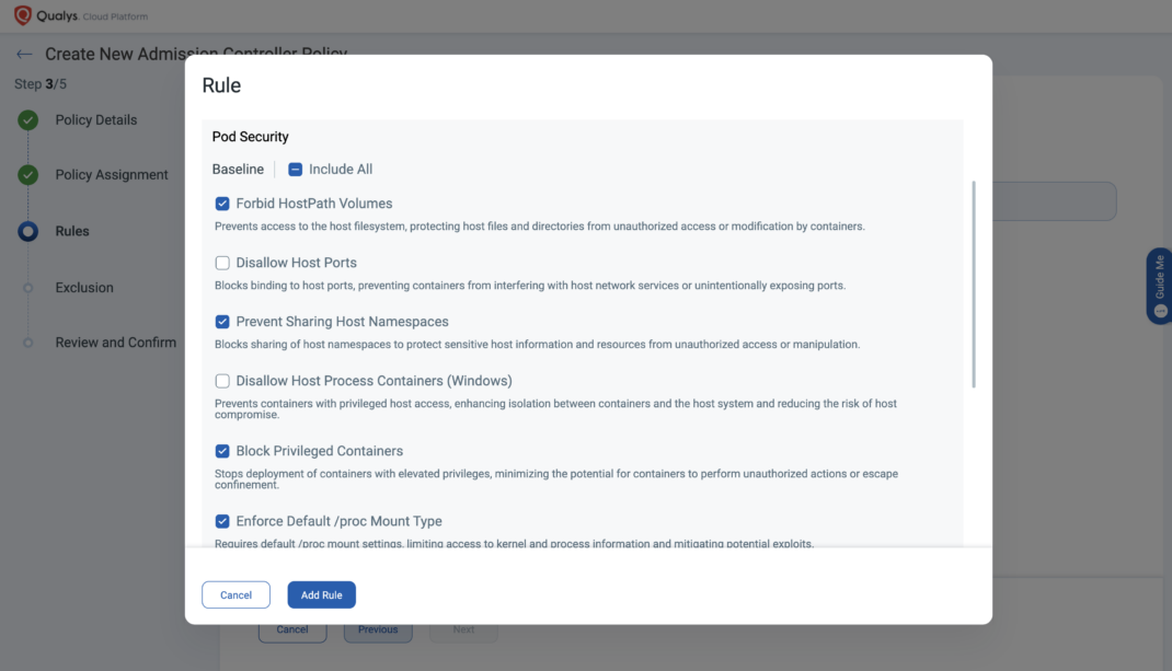 Qualys Cloud Platform - Policy Rules